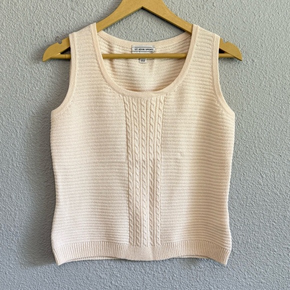 St. John Sport Sweater Tank Top Size Petite EUC - Picture 1 of 5